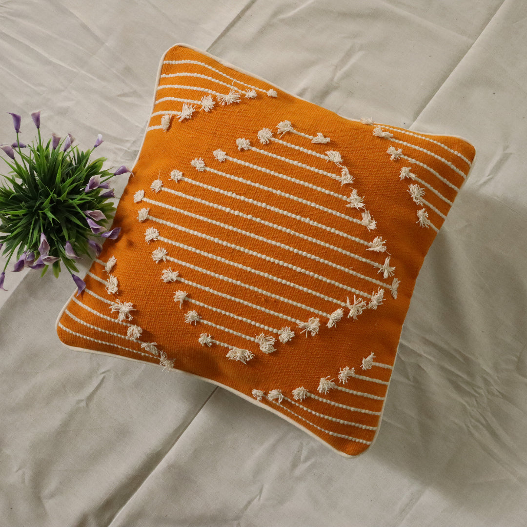 Cotton Dhurrie Cushion Cover 11(16X16 Inches)
