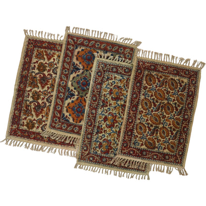 Cotton Kalamkari Door Mats-3(set of 4)