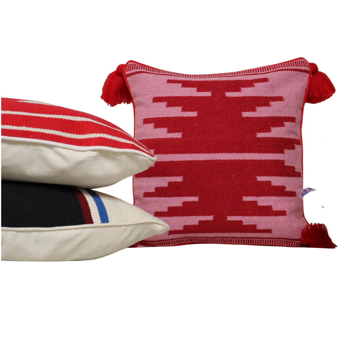 Cotton Anvi Dhurrie Cushion cover