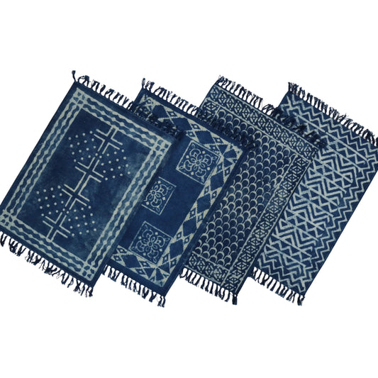 Cotton Woven Indigo Printed Door Mats-2