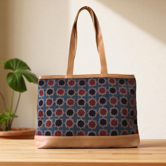 Ajrakh Daily Use Dhurrie Bag