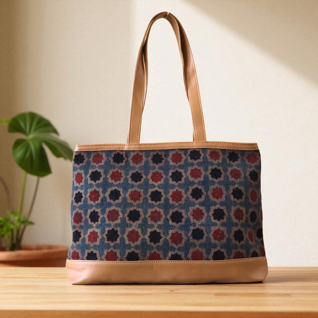 Ajrakh Daily Use Dhurrie Bag