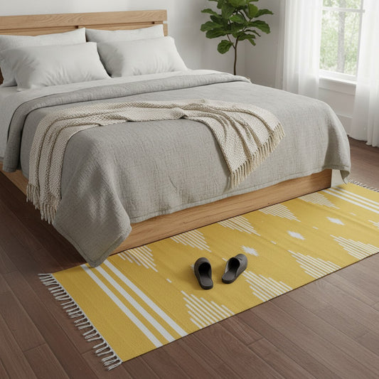 Yellow Dhurrie Runner