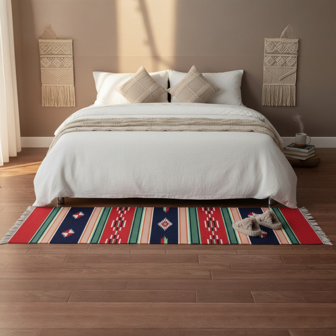 Multi Color Dhurrie Runner