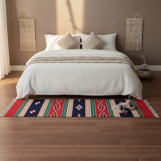 Multi Color Dhurrie Runner