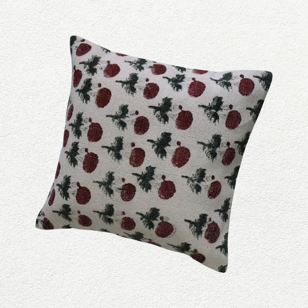 Cotton Block Printed Phool Cushion Cover