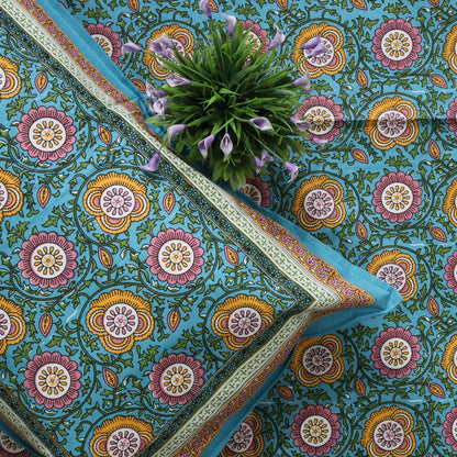 Block Printed Cotton Bed Cover-07