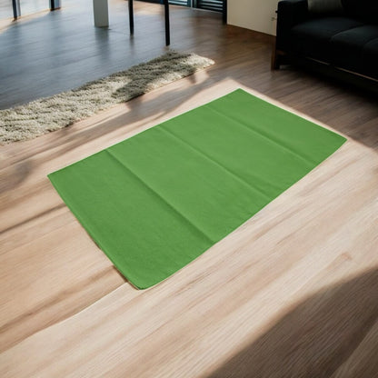 Cotton Woven Plain Apple Geen Dana Dhurrie