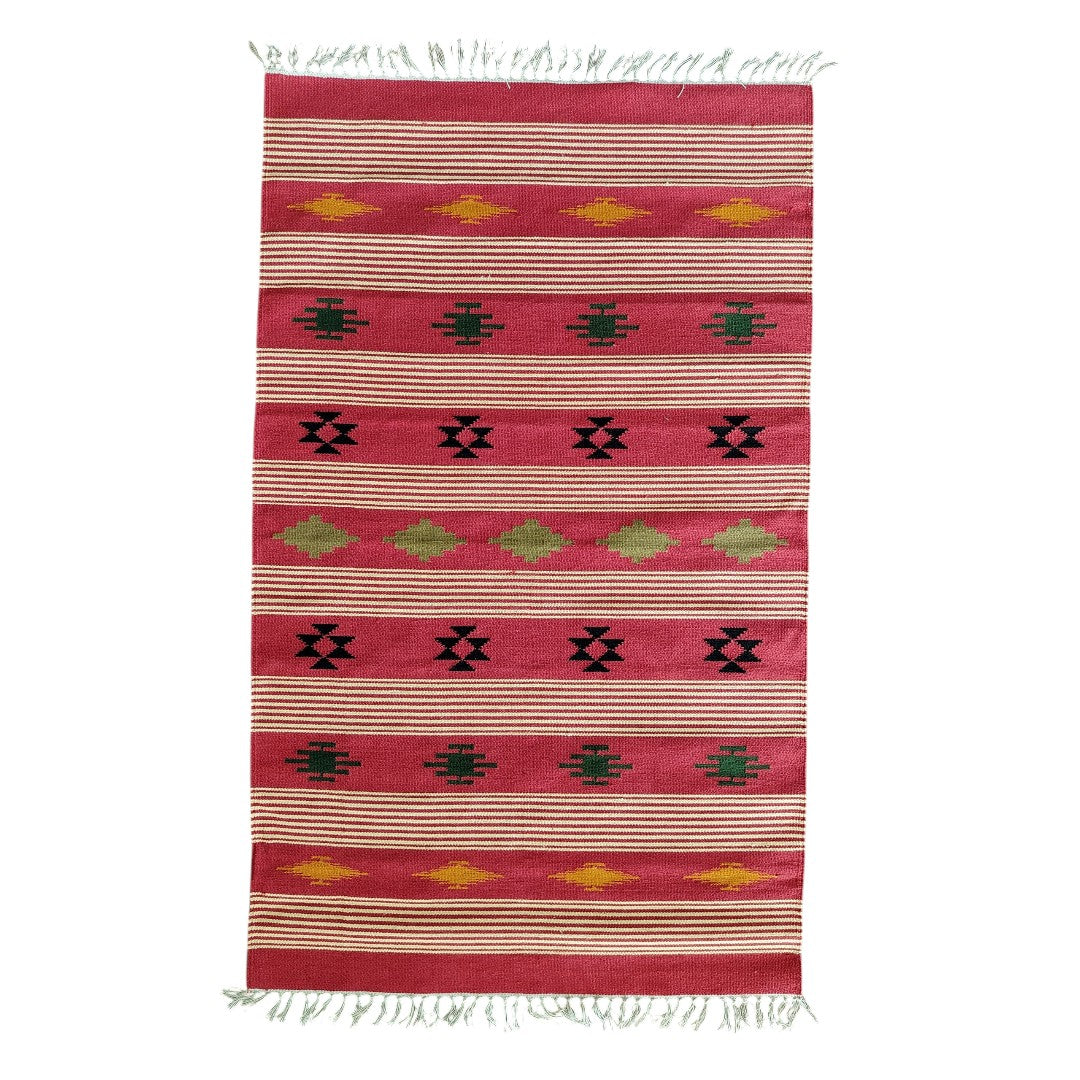 Cotton Woven Reena Warangal Dhurrie