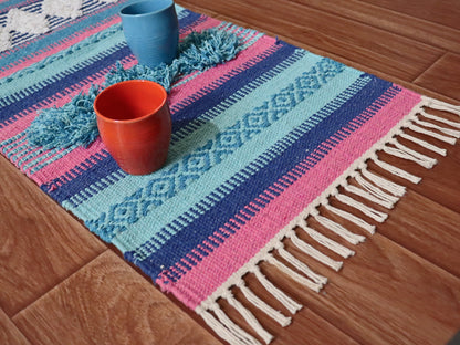 Cotton Boho Dhurrie Table Runner-1