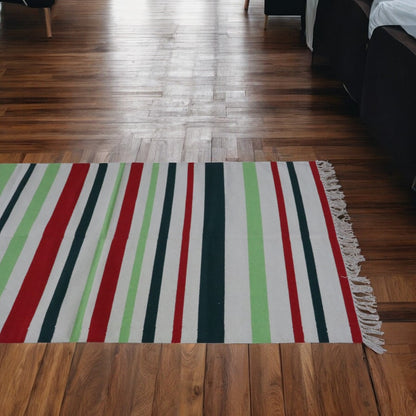 Cotton Anvi Handwoven Dhurrie -  3X5 Feet