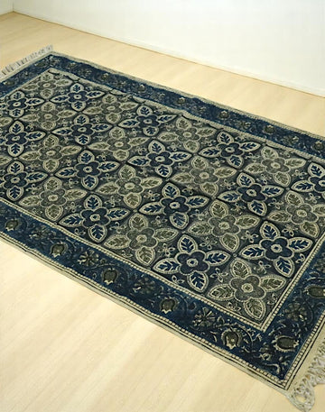 Eesha Woven Cotton Kalamkari Printed Dhurrie