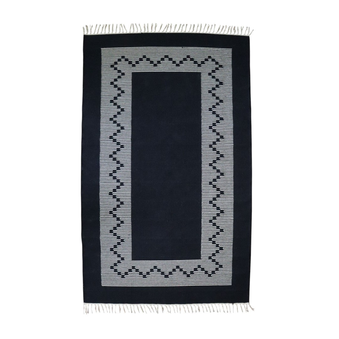 Black & White Seema Dhurrie