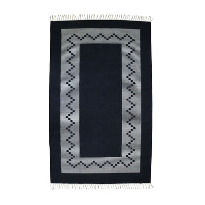 Black & White Seema Dhurrie