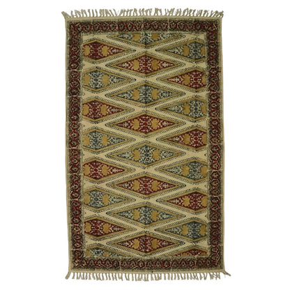 Ocra Red kalamkari Printed Dhurrie