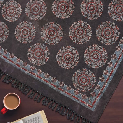 Mughal Ajrakh Block Printed Cotton Dhurries