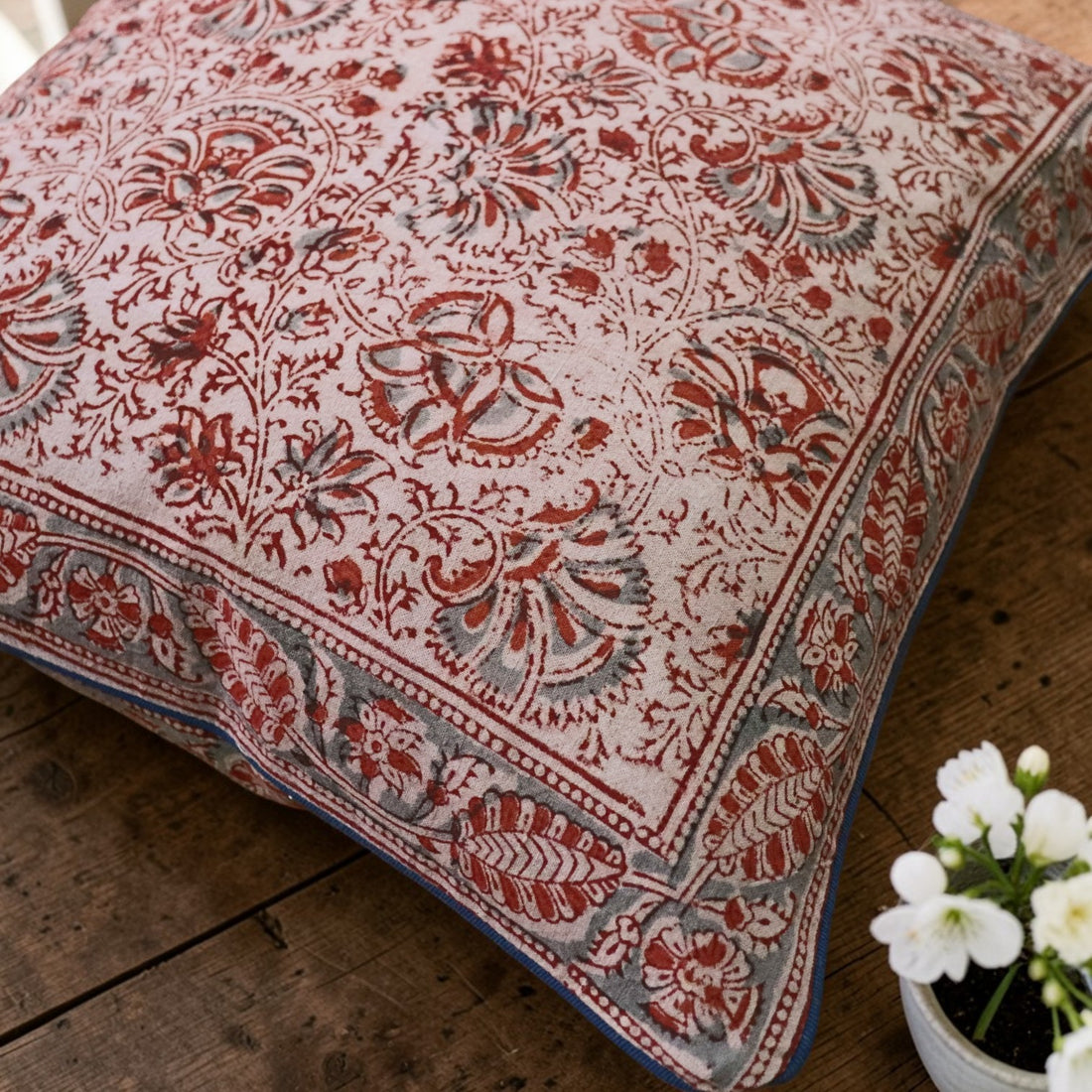 Kalamkari Rust Cushion Covers