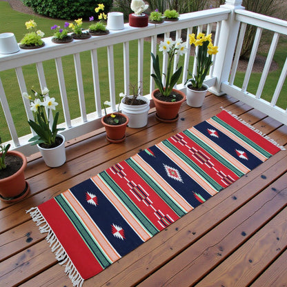 Multi Color Dhurrie Runner