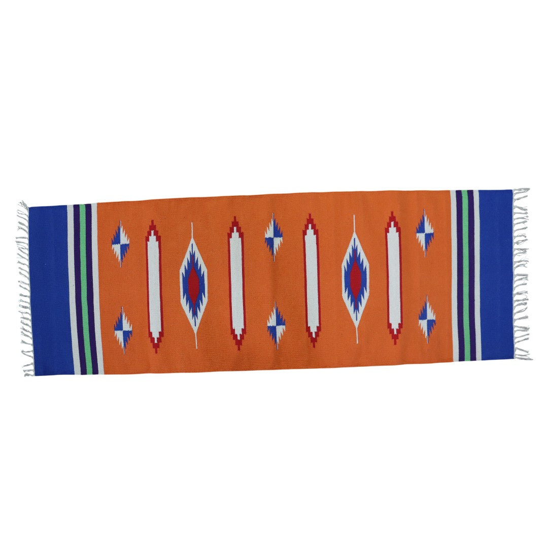 Orange Color Dhurrie Runner