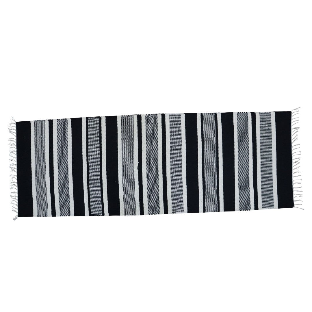 Black & White Dhurrie Runner