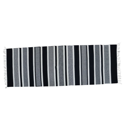 Black & White Dhurrie Runner