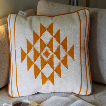 Tara Yellow Dhurrie Cushion Covers