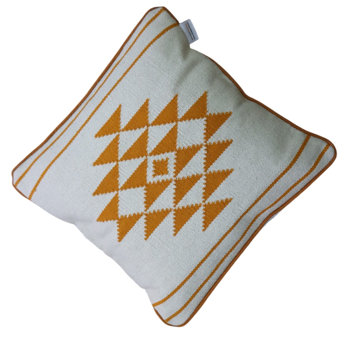 Tara Yellow Dhurrie Cushion Covers