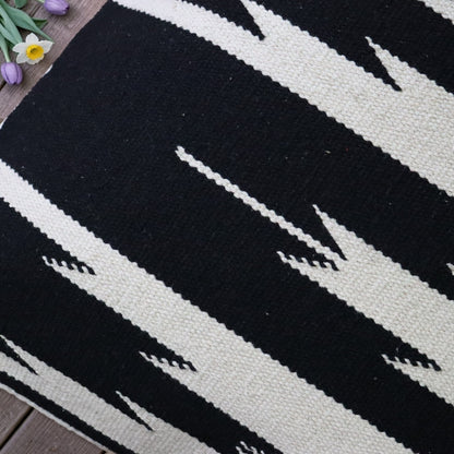 Black & White Temple Cushion Cover
