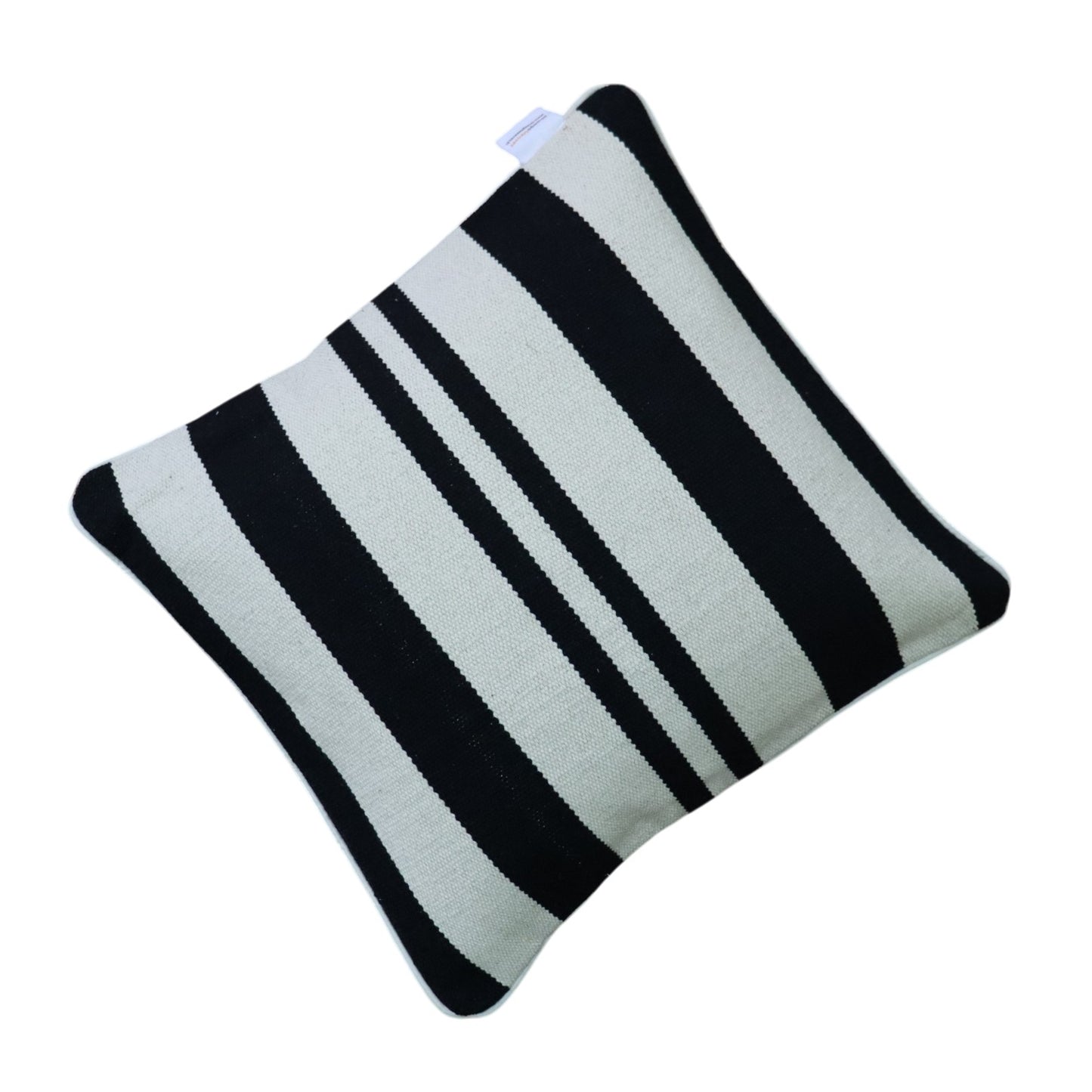Anita Black & White Dhurrie Cushion Covers