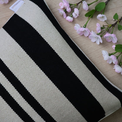 Anita Black & White Dhurrie Cushion Covers