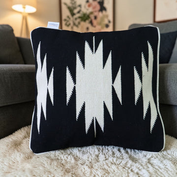 Ayati Black & White Dhurrie Cushion Covers
