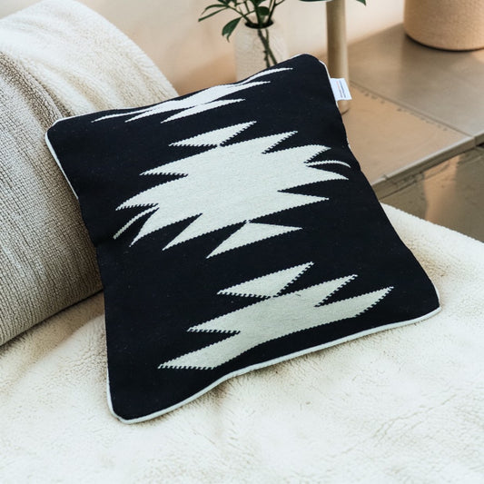 Ayati Black & White Dhurrie Cushion Covers