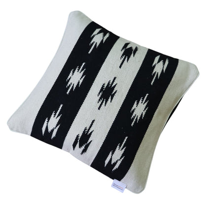 Chhavi Black & White Dhurrie Cushion Covers