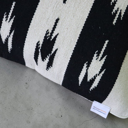 Chhavi Black & White Dhurrie Cushion Covers