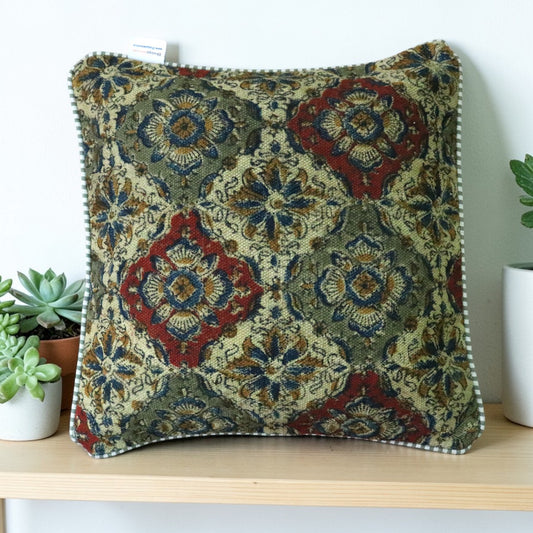 Amara Kalamkari Dhurrie Cushion Cover