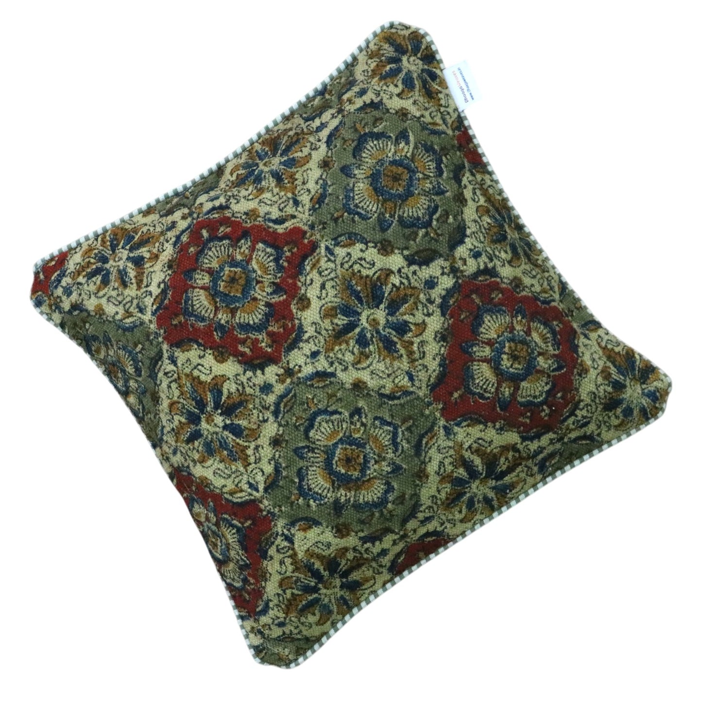 Amara Kalamkari Dhurrie Cushion Cover