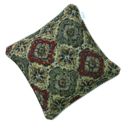 Amara Kalamkari Dhurrie Cushion Cover