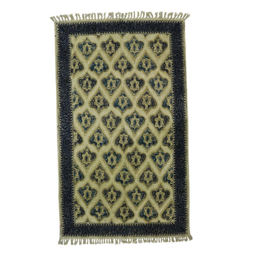 Nabha Kalamkari Handblock Printed Cotton Dhurrie