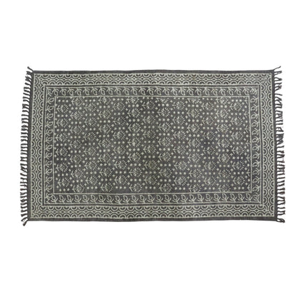 Juhi Dabu Block Printed Cotton Kashish Colour Dhurrie