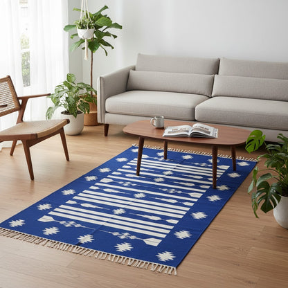 Jaipuria Cotton Handwoven Dhurrie