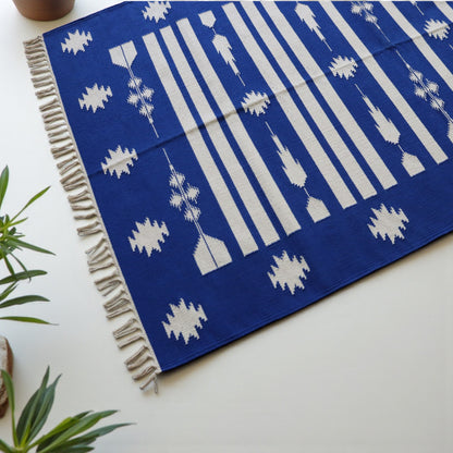 Jaipuria Cotton Handwoven Dhurrie