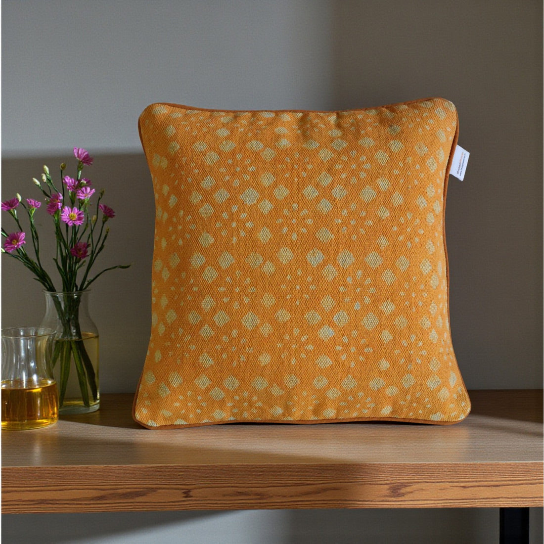 Surya Dabu Block Printed Dhurrie Cushion Cover