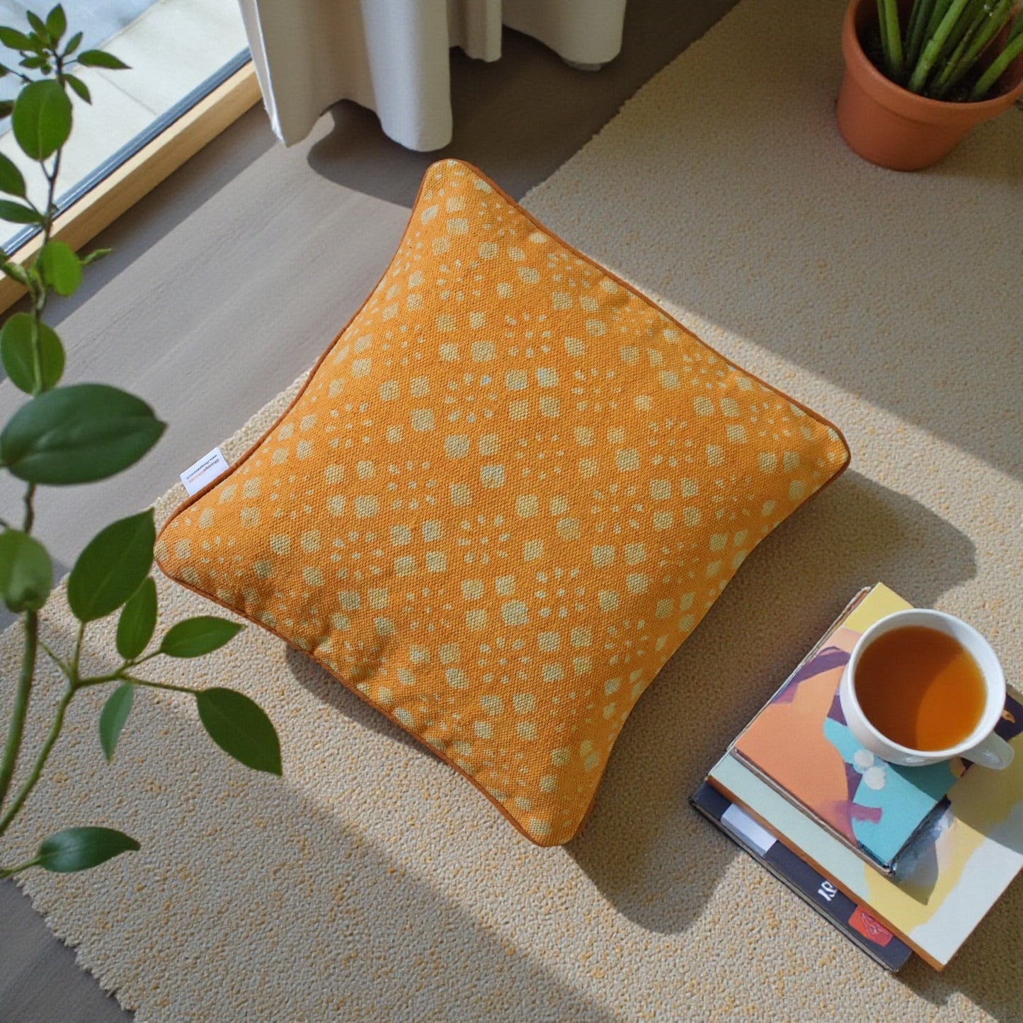 Surya Dabu Block Printed Dhurrie Cushion Cover