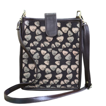 Kalamkari Block Printed Black Sling Bag