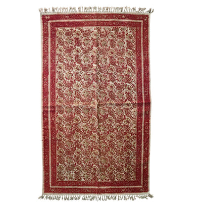 Smita Cotton Kalamkari Hand Block Printed Dhurrie