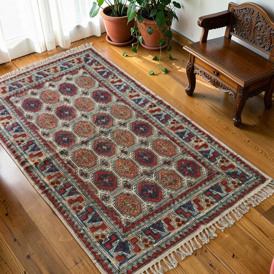Riya Cotton kalamkari Hand block Printed Dhurrie