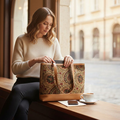Neha Kalamkari Dhurrie Bag