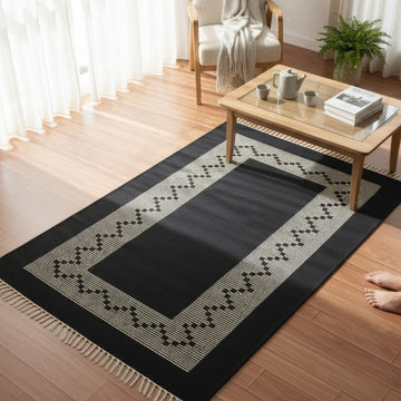 Black & White Seema Dhurrie