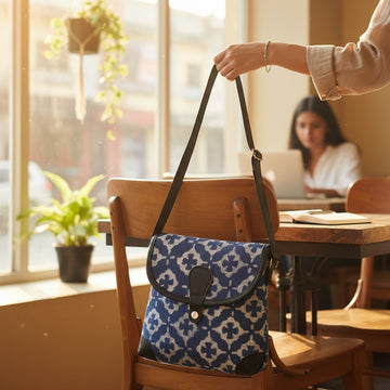 Dabu Indigo  Printed Sling Bag