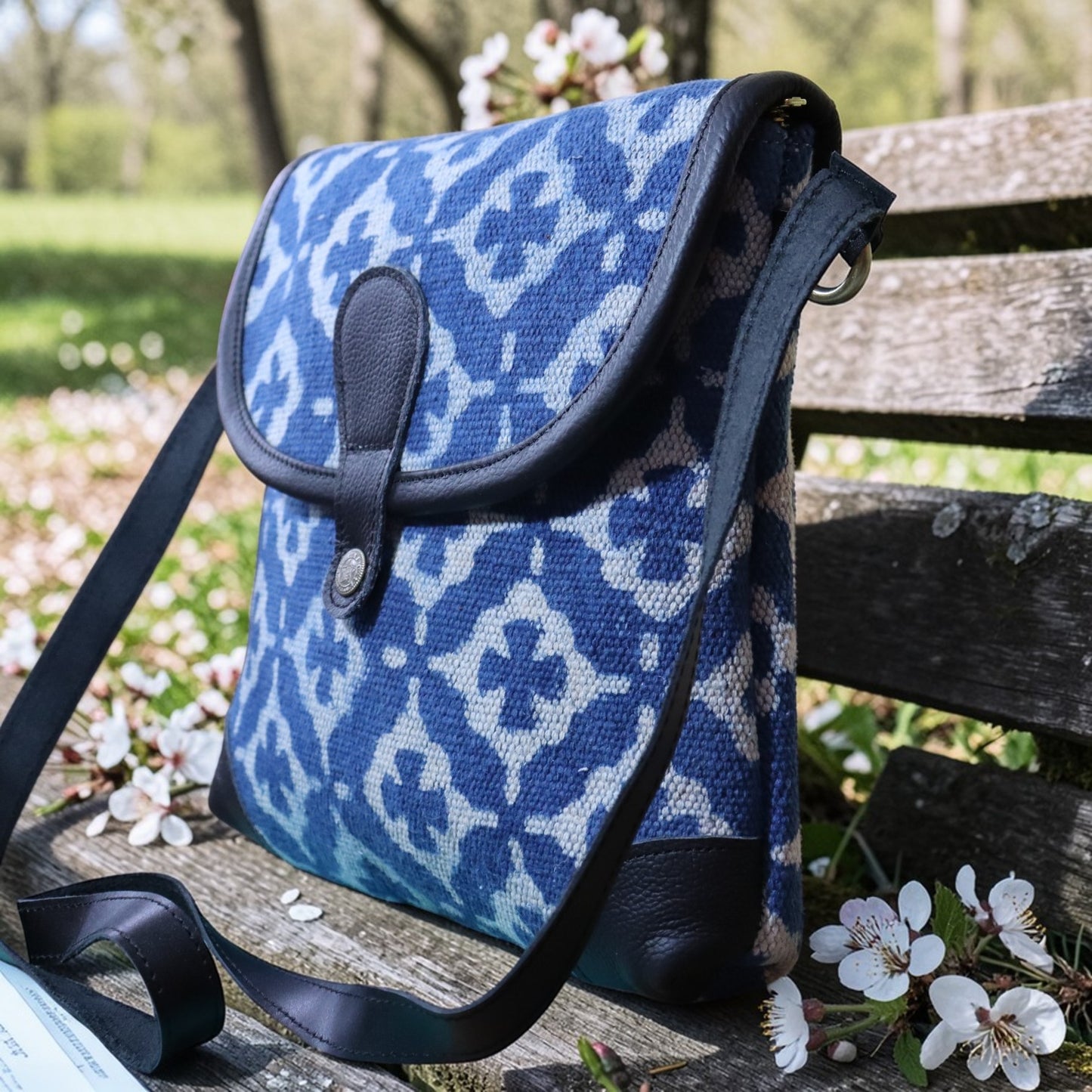 Dabu Indigo  Printed Sling Bag